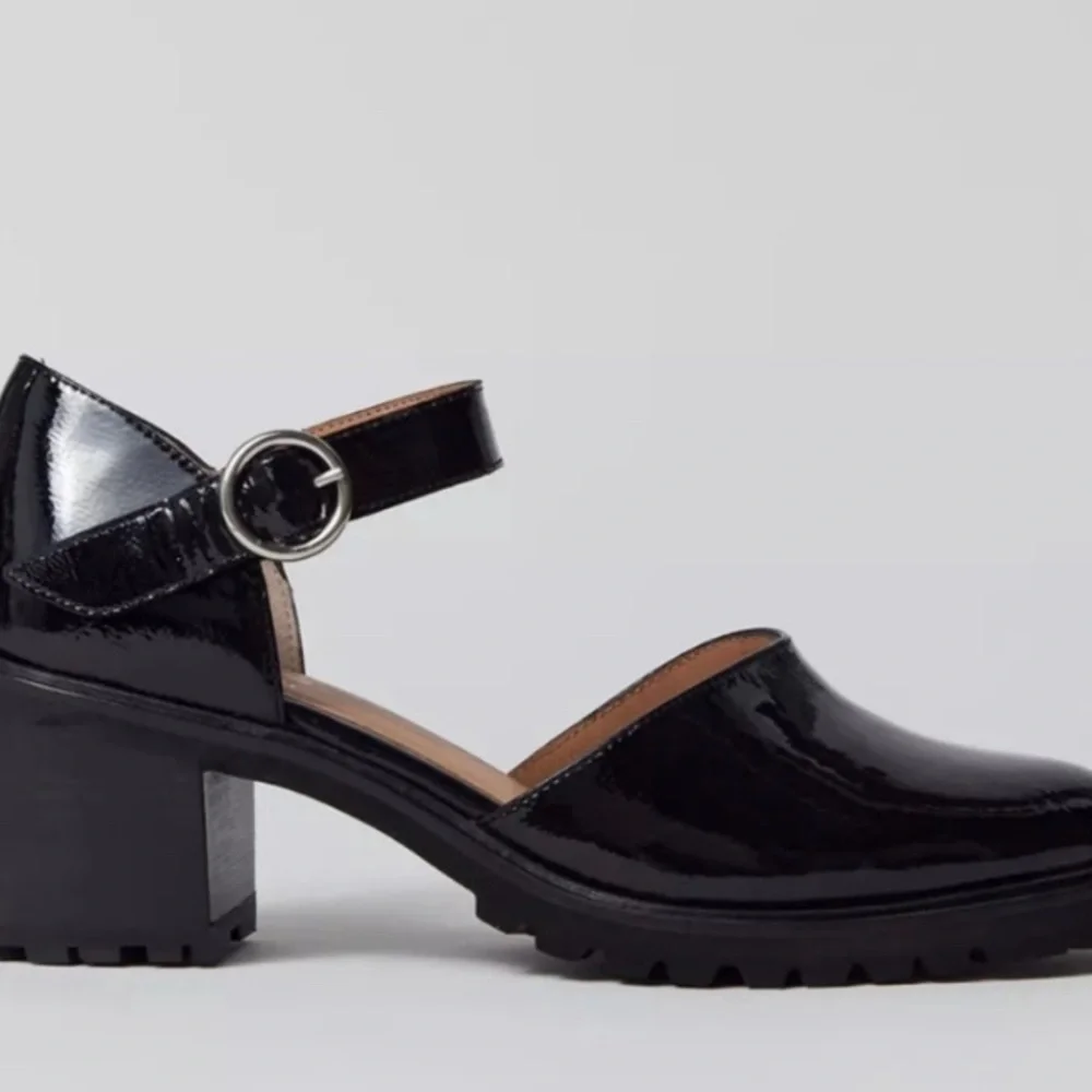 👠 Seychelles Lock And Key Heel Mary Jane Chunky Block Heels Leather Shoes NWT👠 - Picture 2 of 5